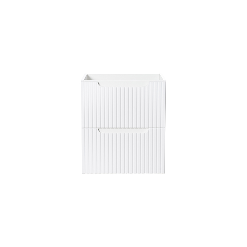 Meuble sous vasque 50 cm 2 tiroirs – Blanc Mat – NOVA WHITE